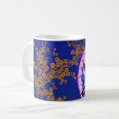 Mug Peacock oriental parasol japonais cerisier bleu ro (Devant gauche)