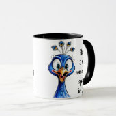 Mug Peacock pour améliorer l'Humour (Devant droit)
