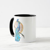 Mug Peacock Shine art, no background, with Isaiah 60:1 (Devant gauche)