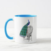 Mug Peacock sur la chaise (Gauche)