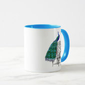 Mug Peacock sur la chaise (Devant droit)