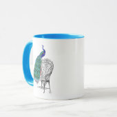 Mug Peacock sur la chaise (Devant gauche)