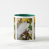 Mug : Peacocks blanc et bleu (Centre)