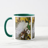 Mug : Peacocks blanc et bleu (Gauche)