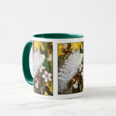 Mug : Peacocks blanc et bleu (Devant gauche)