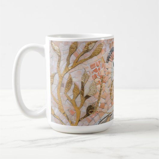 Mug Peacocks Gold Parties scintillant Love Blush Rose (Gauche)