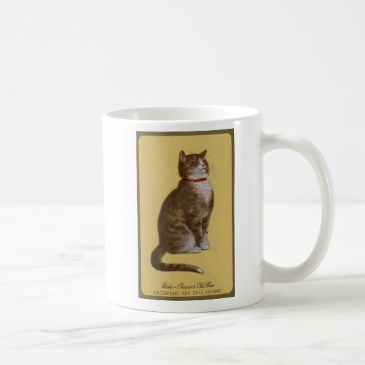 Mug Peake, chat tigré de chat du vieil homme de (Droite)