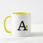 Mug PEANUTS | Bois | Monogramme A (Gauche)