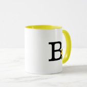 Mug PEANUTS | Bois | Monogramme B (Devant droit)