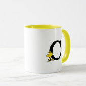 Mug PEANUTS | Bois | Monogramme C (Devant droit)