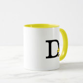 Mug PEANUTS | Bois | Monogramme D (Devant droit)