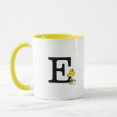 Mug PEANUTS | Bois | Monogramme E (Gauche)