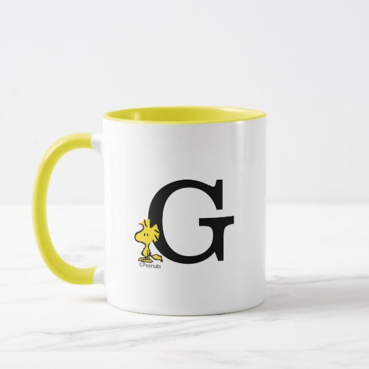 Mug PEANUTS | Bois | Monogramme G (Gauche)