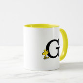 Mug PEANUTS | Bois | Monogramme G (Devant droit)