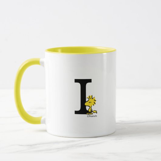 Mug PEANUTS | Bois | Monogramme I (Gauche)