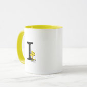 Mug PEANUTS | Bois | Monogramme I (Devant gauche)