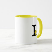 Mug PEANUTS | Bois | Monogramme I (Devant droit)