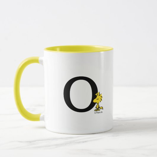 Mug PEANUTS | Bois | Monogramme O (Gauche)