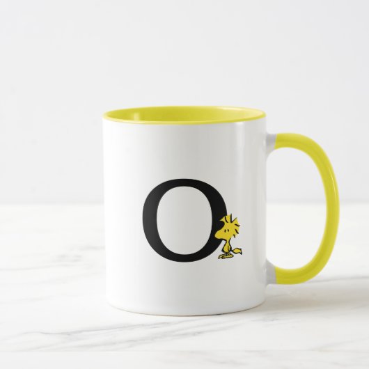 Mug PEANUTS | Bois | Monogramme O (Droite)