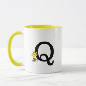 Mug PEANUTS | Bois | Monogramme Q (Gauche)