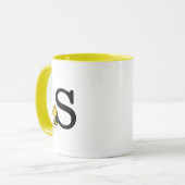 Mug PEANUTS | Bois | Monogramme S (Devant gauche)