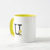 Mug PEANUTS | Bois | Monogramme U (Devant gauche)