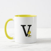 Mug PEANUTS | Bois | Monogramme V (Gauche)