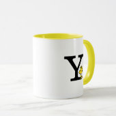 Mug PEANUTS | Bois | Monogramme Y (Devant droit)