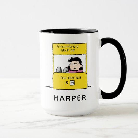Mug Peanuts | Lucy & le docteur est là (Droite)