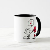 Mug PEANUTS | Motif rouge et noir (Devant droit)