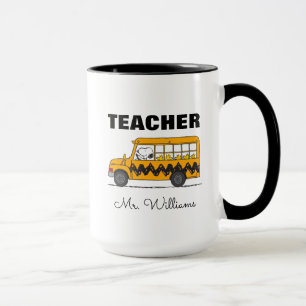 Mug Peanuts Snoopy Bus Driver Teacher