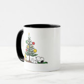 Mug Peanuts Snoopy Festive Christmas Tree Holiday Gift (Devant gauche)