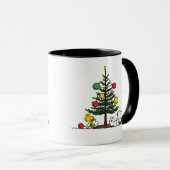 Mug Peanuts Snoopy Festive Christmas Tree Holiday Gift (Devant droit)