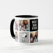 Mug PEANUTS | Snoopy - Meilleur Papa Photo Collage (Devant gauche)