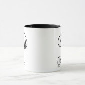 Mug PEANUTS | Snoopy on Black White Comics (Centre)