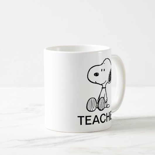 Mug PEANUTS | Snoopy Teacher (Devant droit)