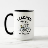 Mug Peanuts | Snoopy & Woodstock Bicycle Teacher (Gauche)