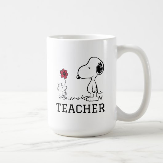 Mug PEANUTS | Snoopy & Woodstock Teacher (Droite)