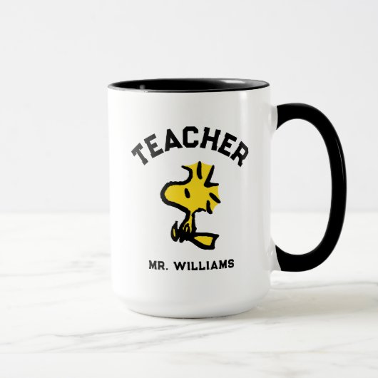 Mug Peanuts | Woodstock Looking Ahead Teacher (Droite)