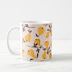 Mug Pear sans couture motif arrière - plan. Ilu tiré