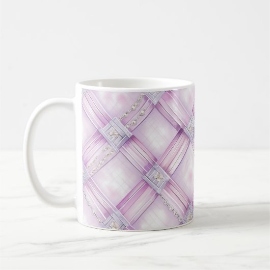 Mug Pearl violet rose (Gauche)
