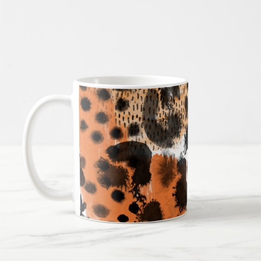 Mug Peau animale : motif léopard créatif. (Gauche)