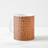 Mug peau Brown texture cuir fond, abstraite (Devant gauche)