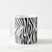 Mug Peau d'animal élégante d'impression de zèbre (Devant gauche)