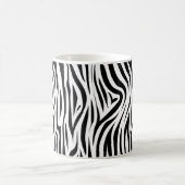Mug Peau d'animal élégante d'impression de zèbre (Centre)