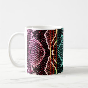 Mug Peau de serpent colorée, poster de animal.