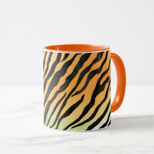 Mug Peau tigre rayée moderne Imprimer gros chats félin