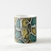 Mug Peaux de serpent colorées : conception transparent (Centre)