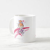 Mug PEBBLES™ sur arc-en-ciel rose (Devant gauche)