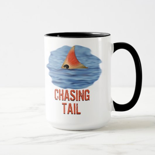 Mug Pêche à la Carpe Rouge en Traînant la Queue (Droite)